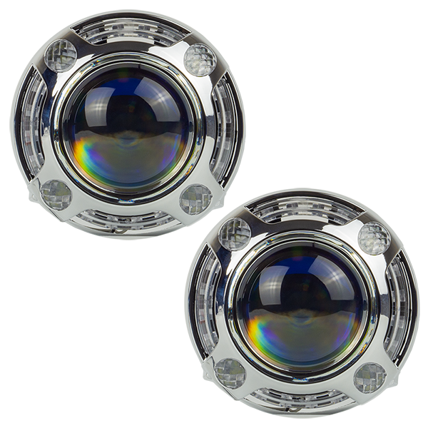 Маски для лінз MS A-106 3.0" Silver White к-т.